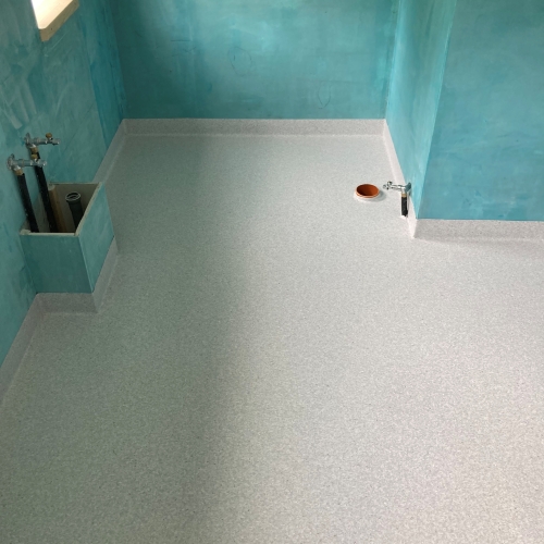 Gulvlægning i badeværelse privat